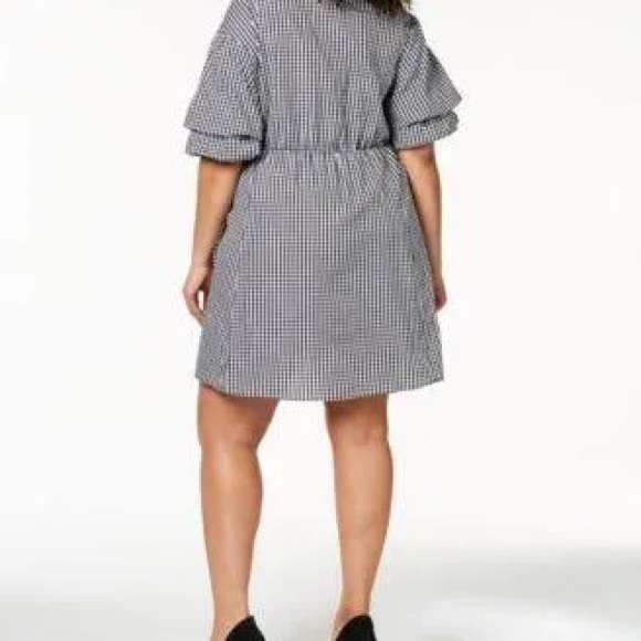 NY Collection Plus Size Cotton Gingham Wrap Dress – Size 2X - Picture 2 of 10